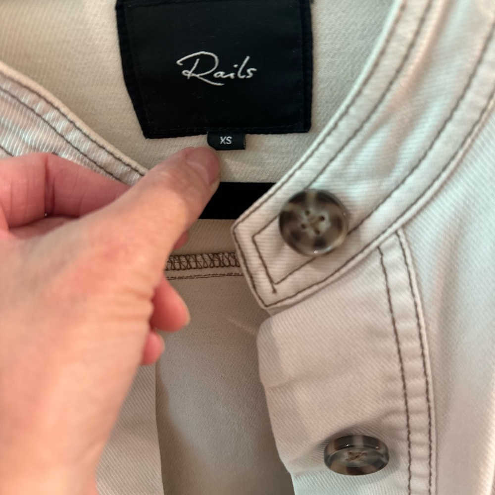 Rails Cream Button-Up Jacket - Picture 2 of 2